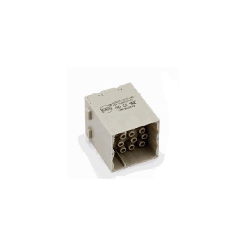 Insert HM modulaire, Raccordement à Sertir, mâle, 20 pin, 16A, Polycarbonate 